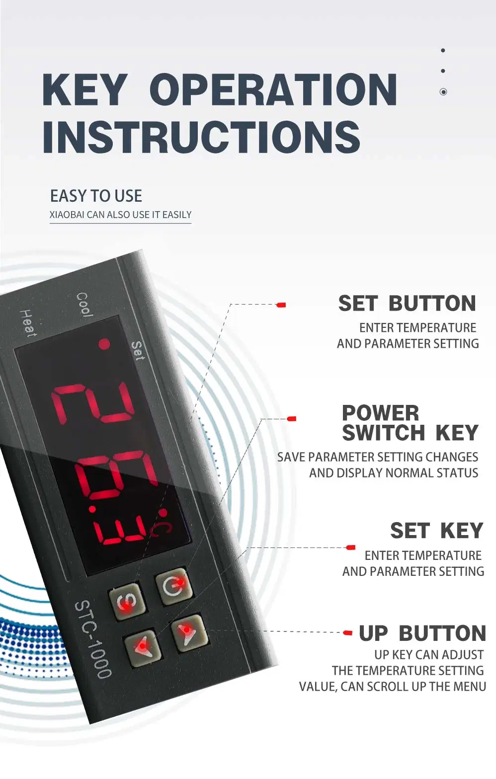 Shtrol Egg Incubator Cold Room Electronic Digital Temperature Controller Stc-1000